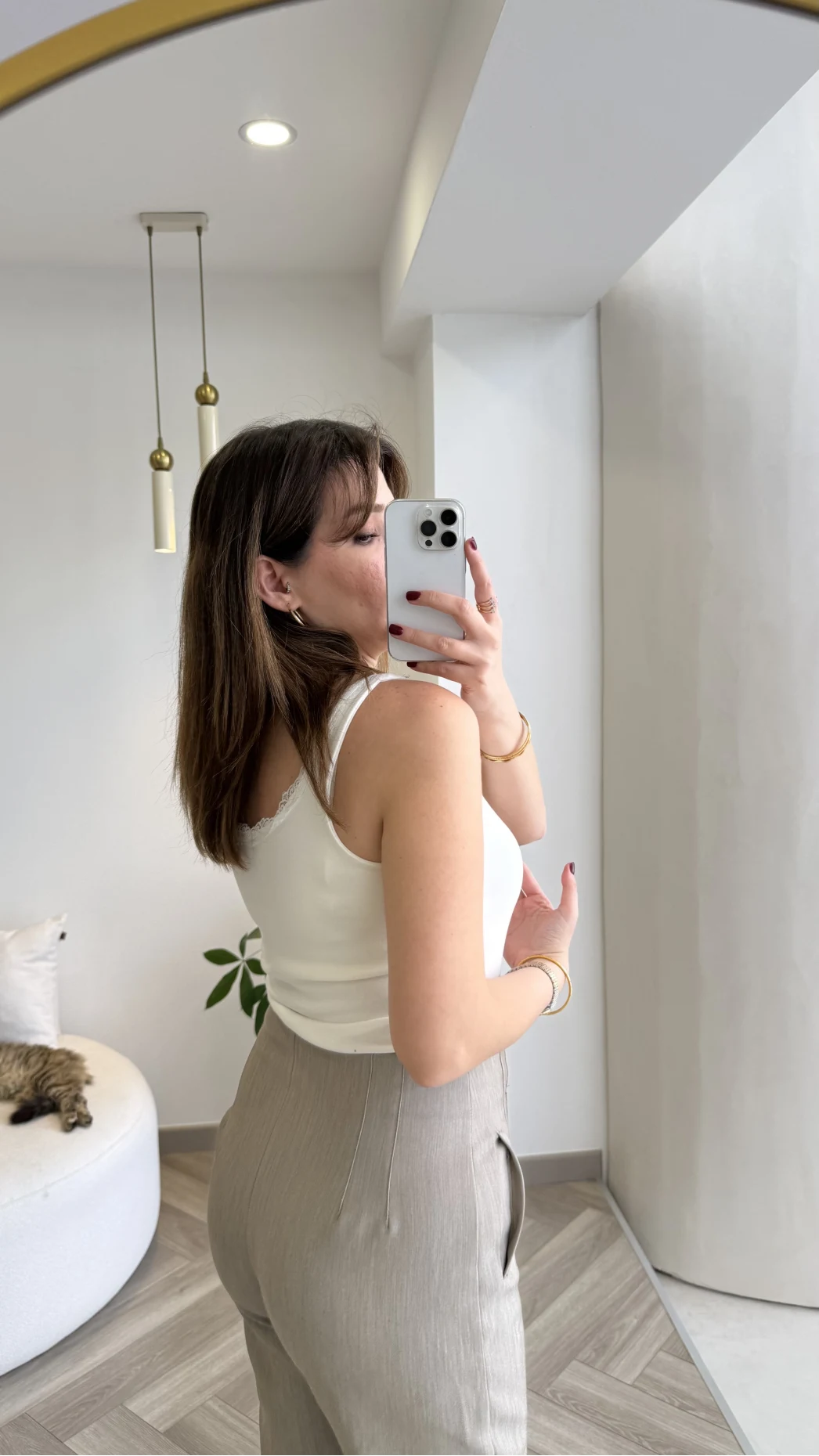 Dantel Detay Kalın Askılı Body - Ekru - Kod: 1053