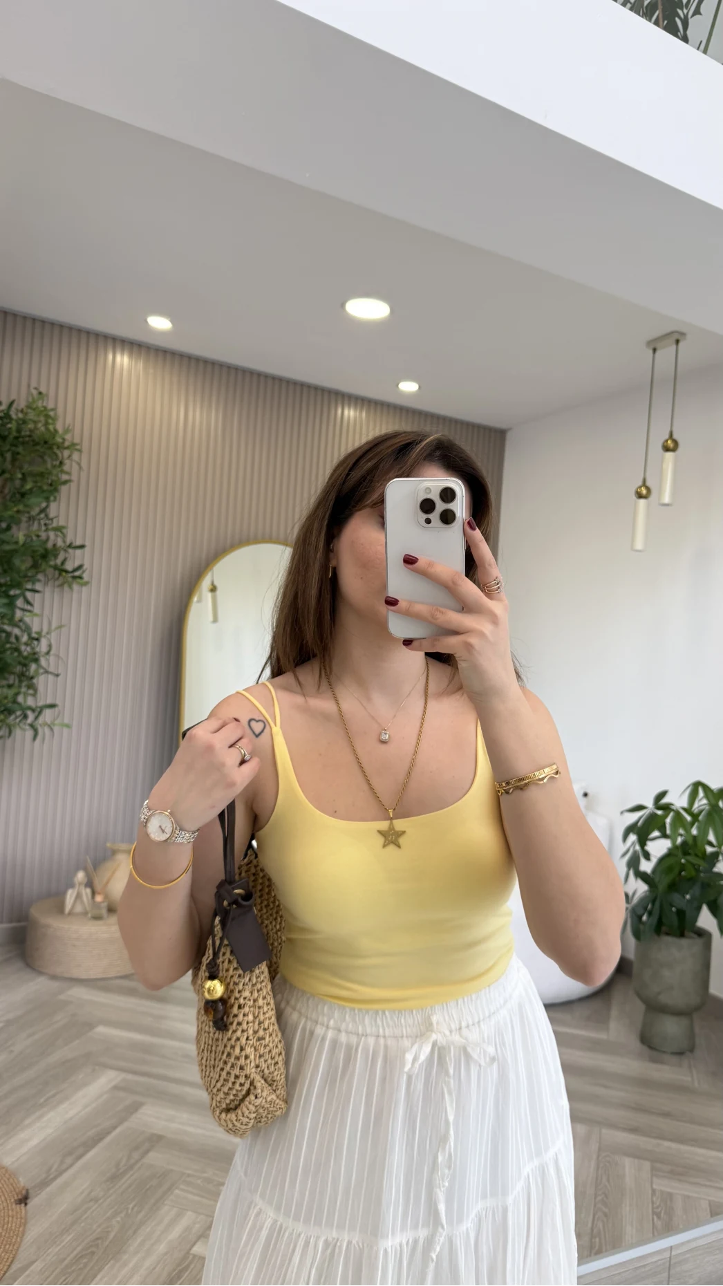 Çift Askılı Pedli Crop Body - Sarı - Kod: 01406