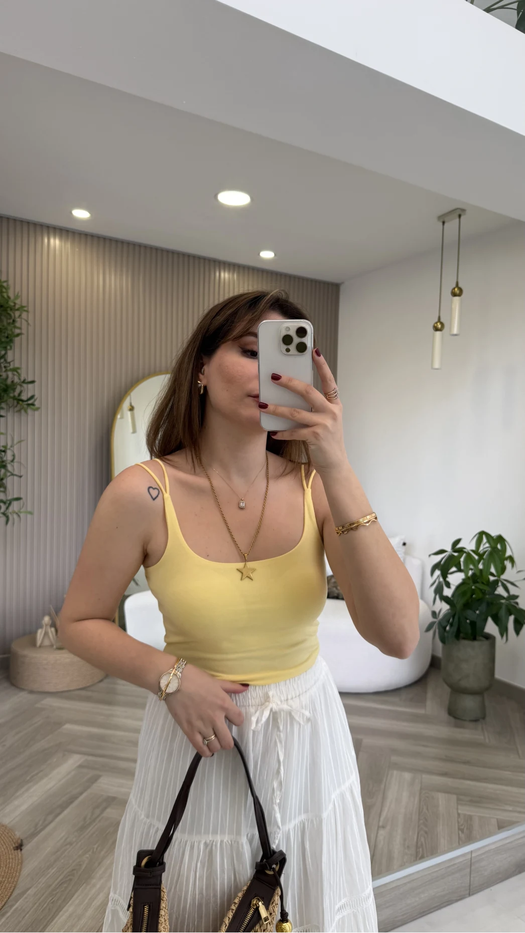 Çift Askılı Pedli Crop Body - Sarı - Kod: 01406