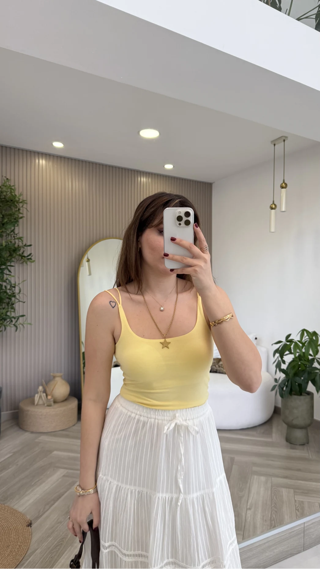 Çift Askılı Pedli Crop Body - Sarı - Kod: 01406