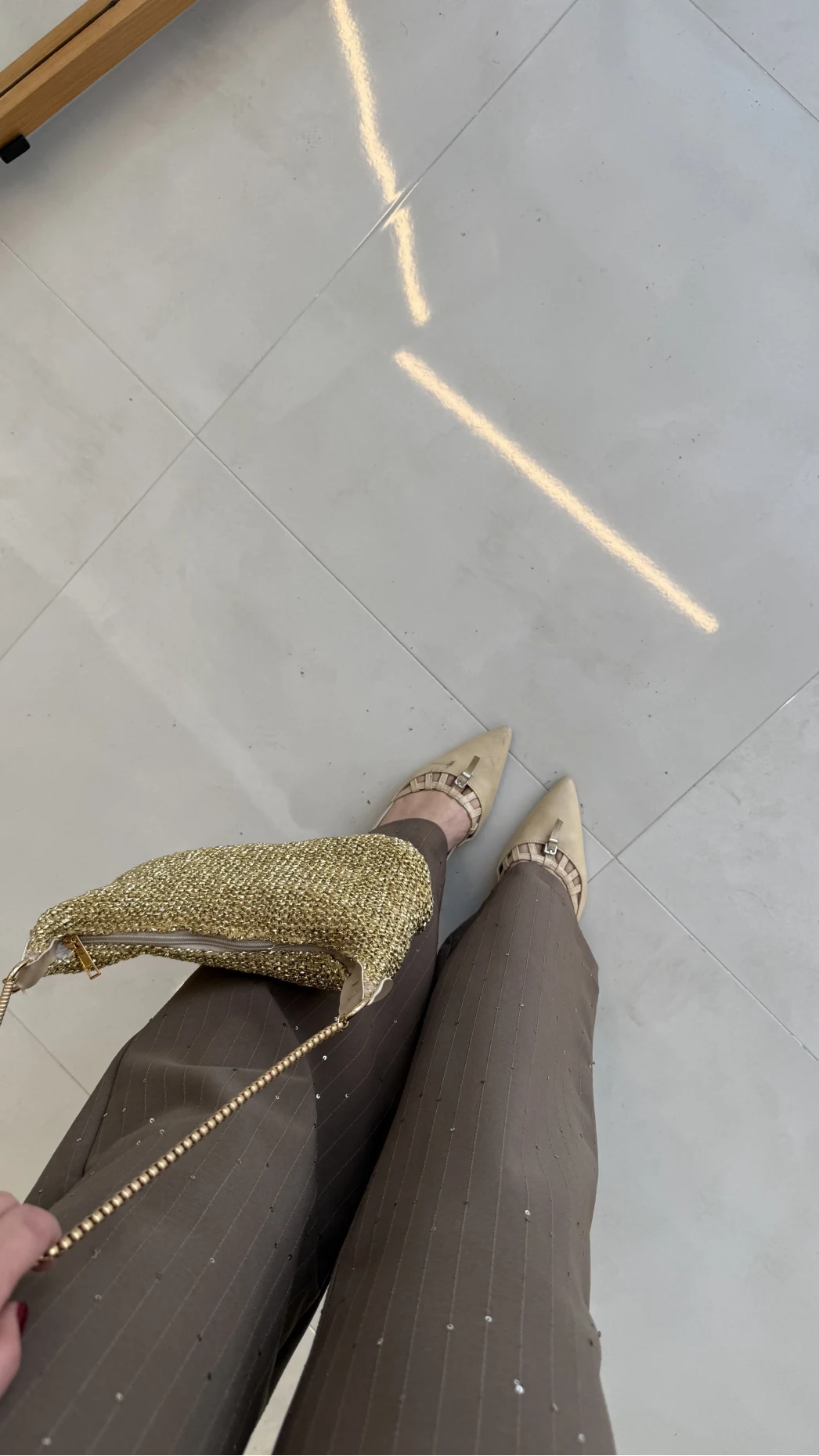 Arezzo Pul Detay Kemerli Yelek Takım - Vizon Kahve - Kod: 80359