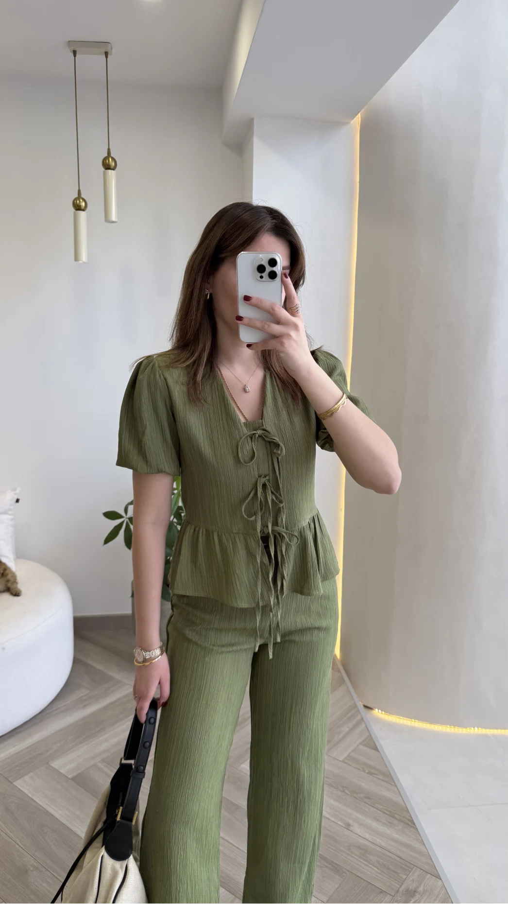 New Gofre Takım - Haki - Kod: 8015