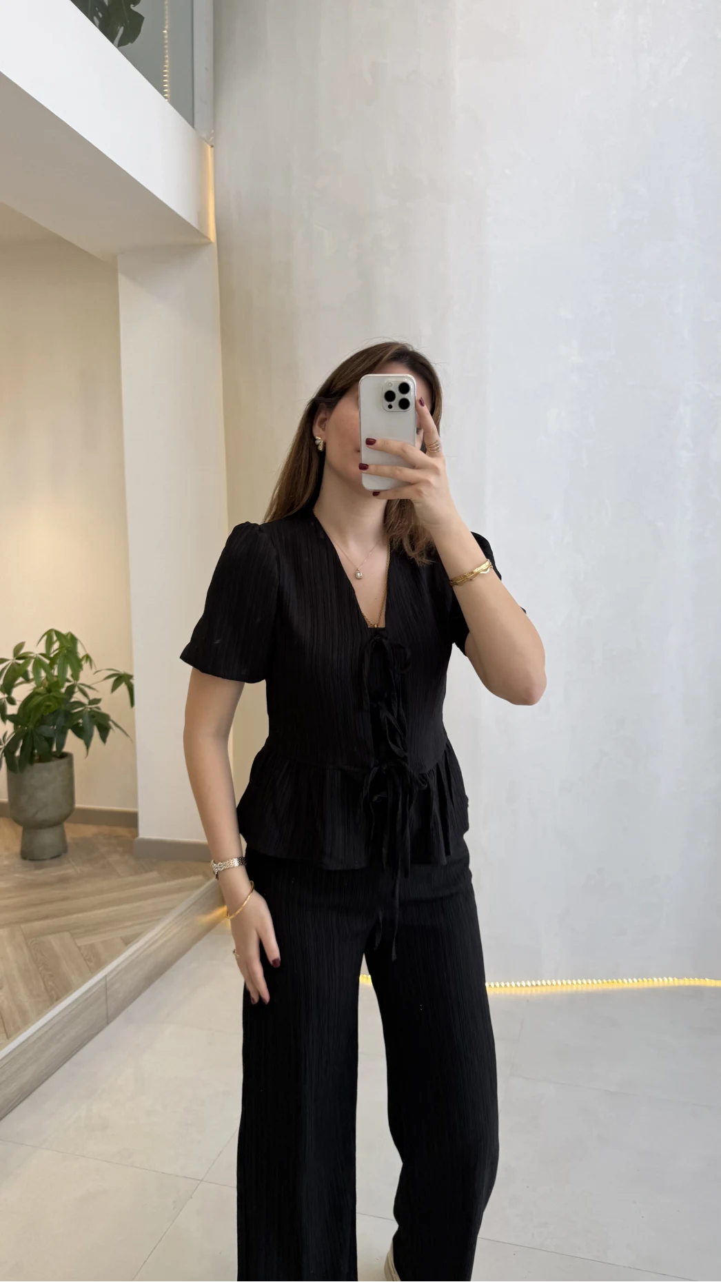 New Gofre Takım - Siyah - Kod: 8015