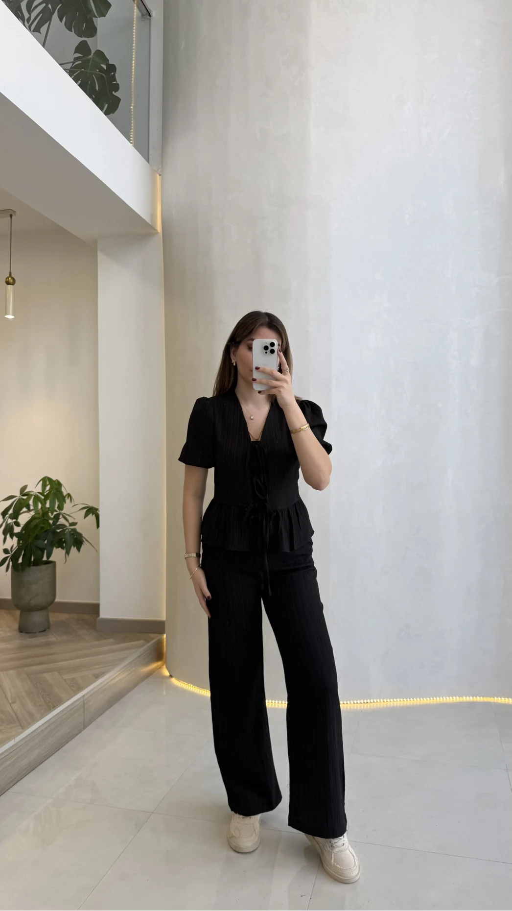 New Gofre Takım - Siyah - Kod: 8015