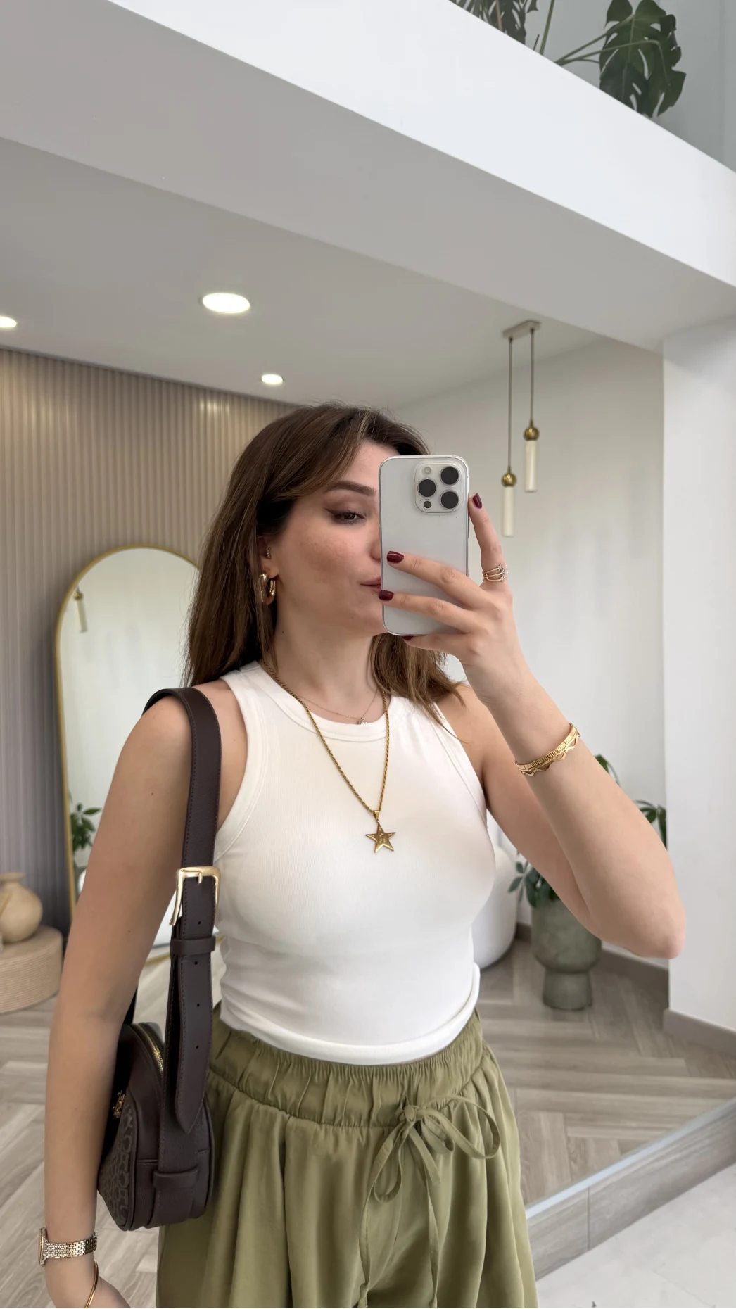 Halter Yaka Göğüs Pedli Crop Body - Ekru - Kod: 5044