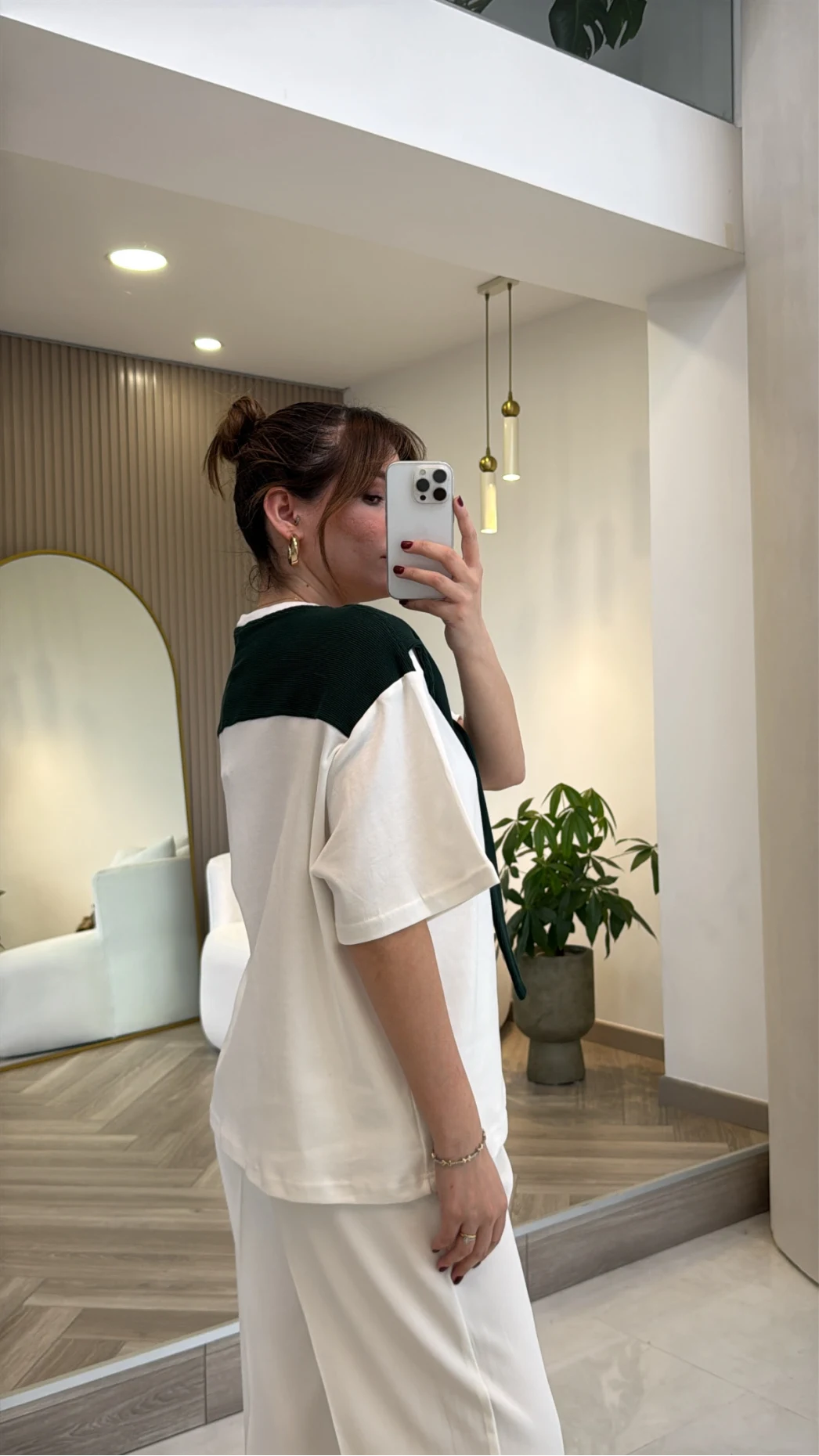 Daisy Bağlama Detay T-shirt - Lacivert - Kod: 580688