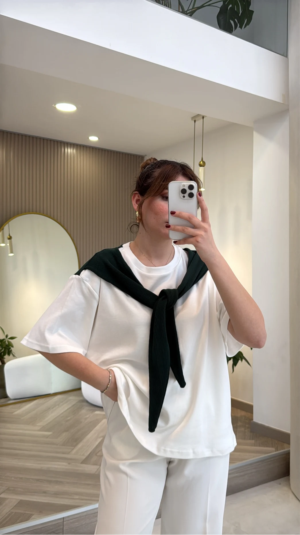 Daisy Bağlama Detay T-shirt - Lacivert - Kod: 580688