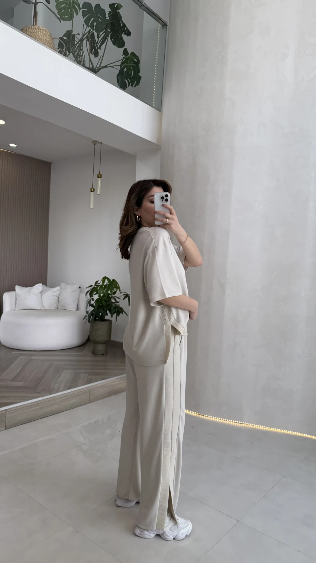 Castel Paraşüt Detaylı Yarım Kol Takım - Taş - Kod: 4118