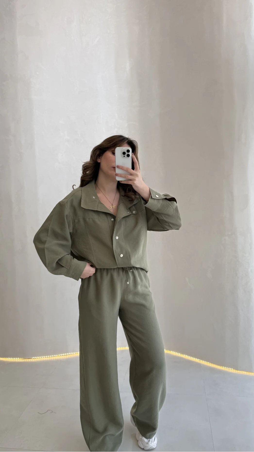 Dik Yaka Bomber Takım - Haki - Kod: 51324