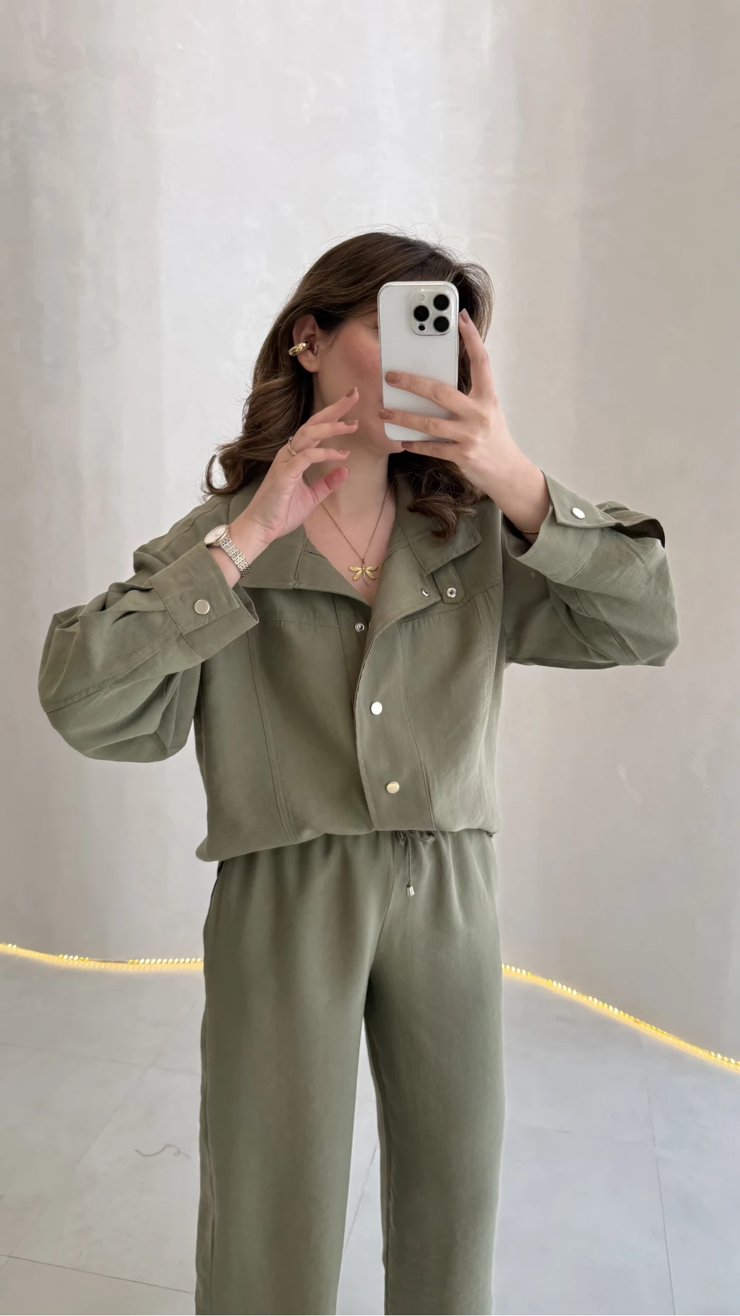 Dik Yaka Bomber Takım - Haki - Kod: 51324