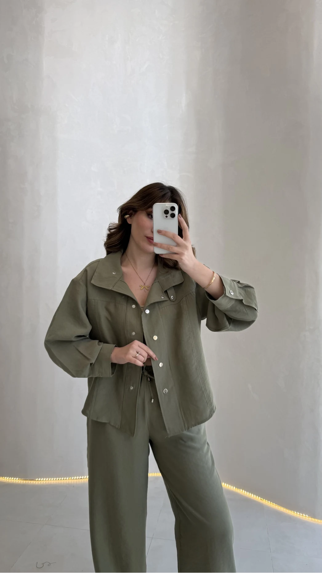 Dik Yaka Bomber Takım - Haki - Kod: 51324