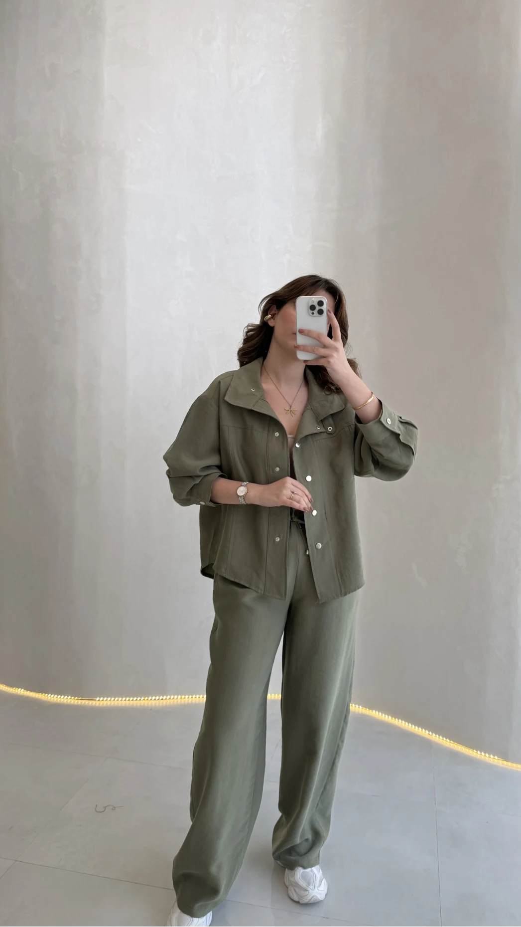 Dik Yaka Bomber Takım - Haki - Kod: 51324