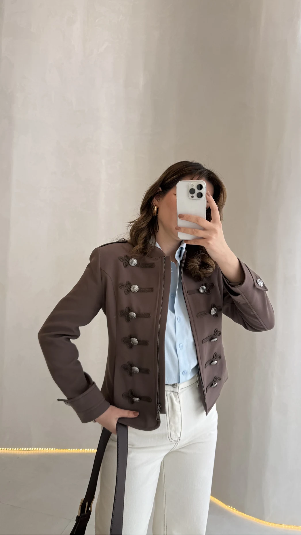 Napolyon Blazer Ceket - Kahve - Kod: 9729