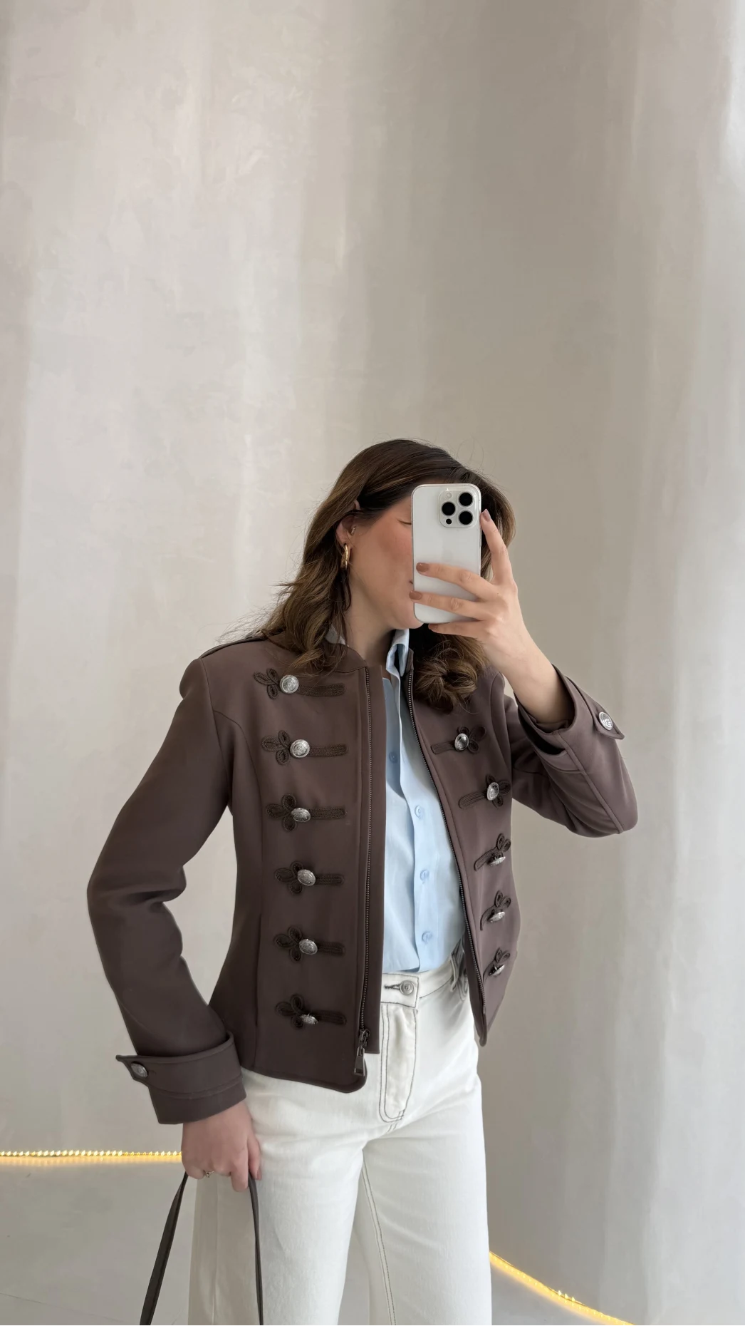 Napolyon Blazer Ceket - Kahve - Kod: 9729