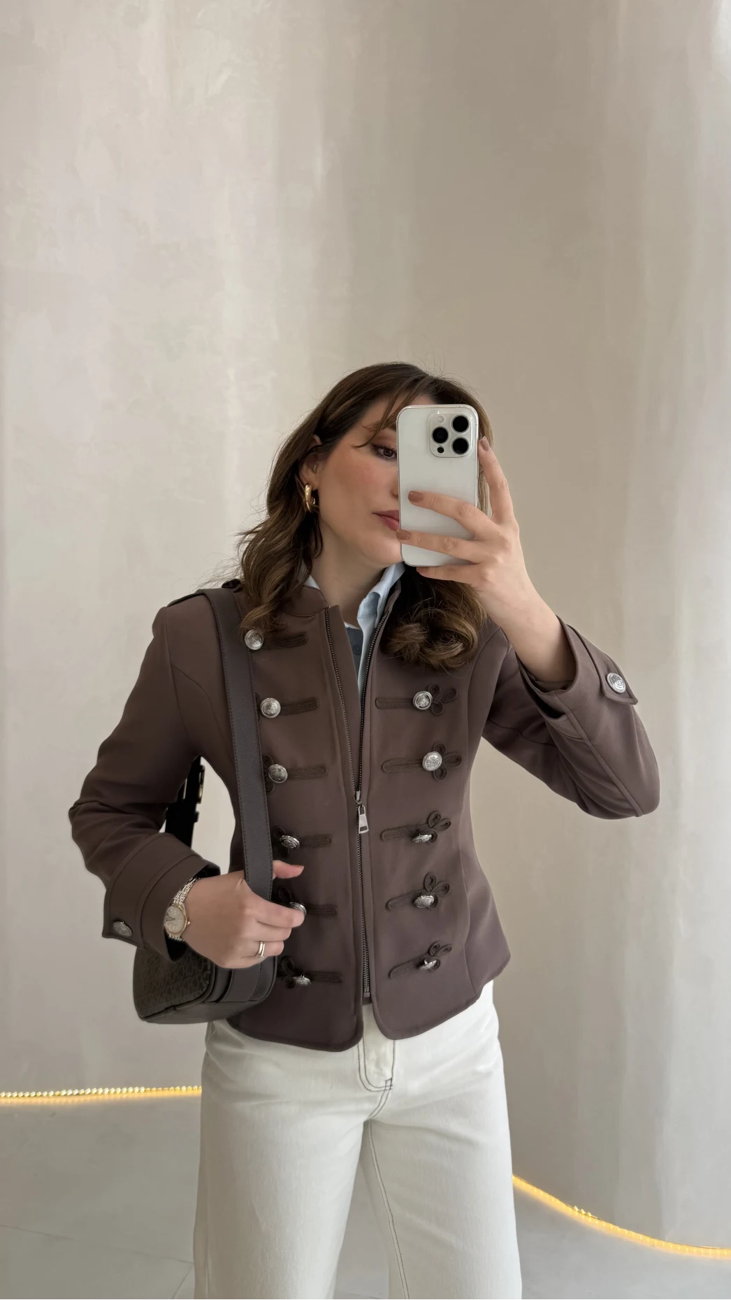 Napolyon Blazer Ceket - Kahve - Kod: 9729