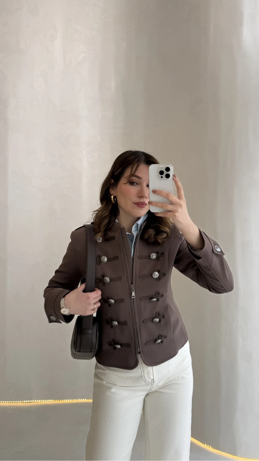 Napolyon Blazer Ceket - Kahve - Kod: 9729