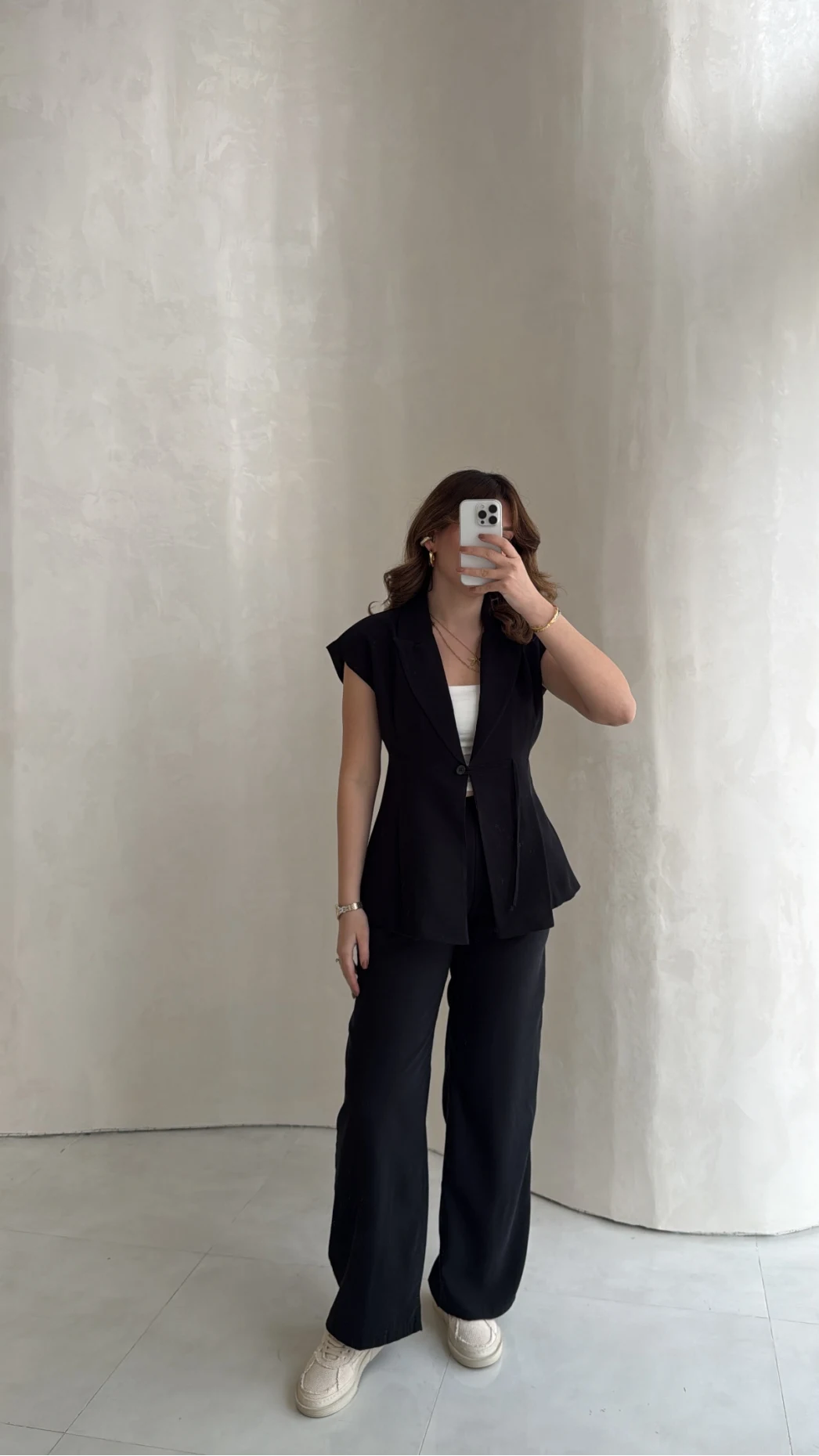 Diagonel Yelek Pantolon Takım - Siyah - Kod: 8106