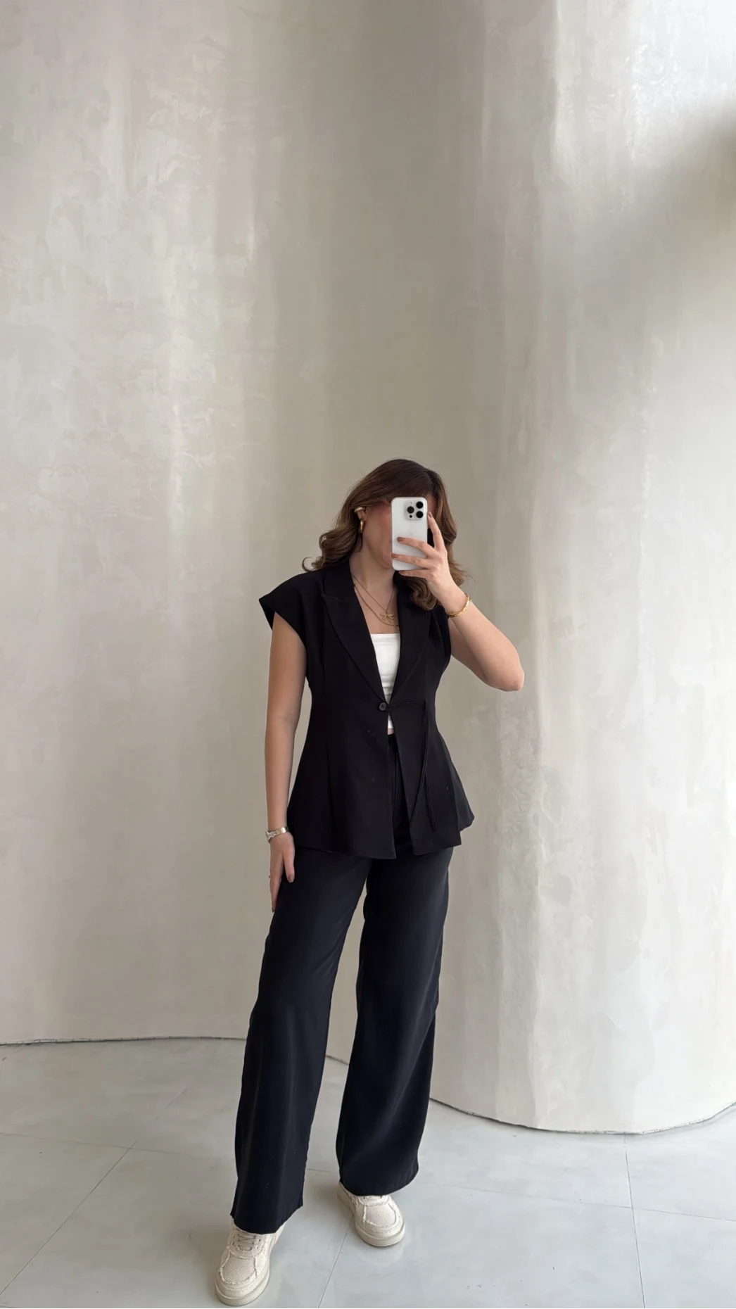 Diagonel Yelek Pantolon Takım - Siyah - Kod: 8106