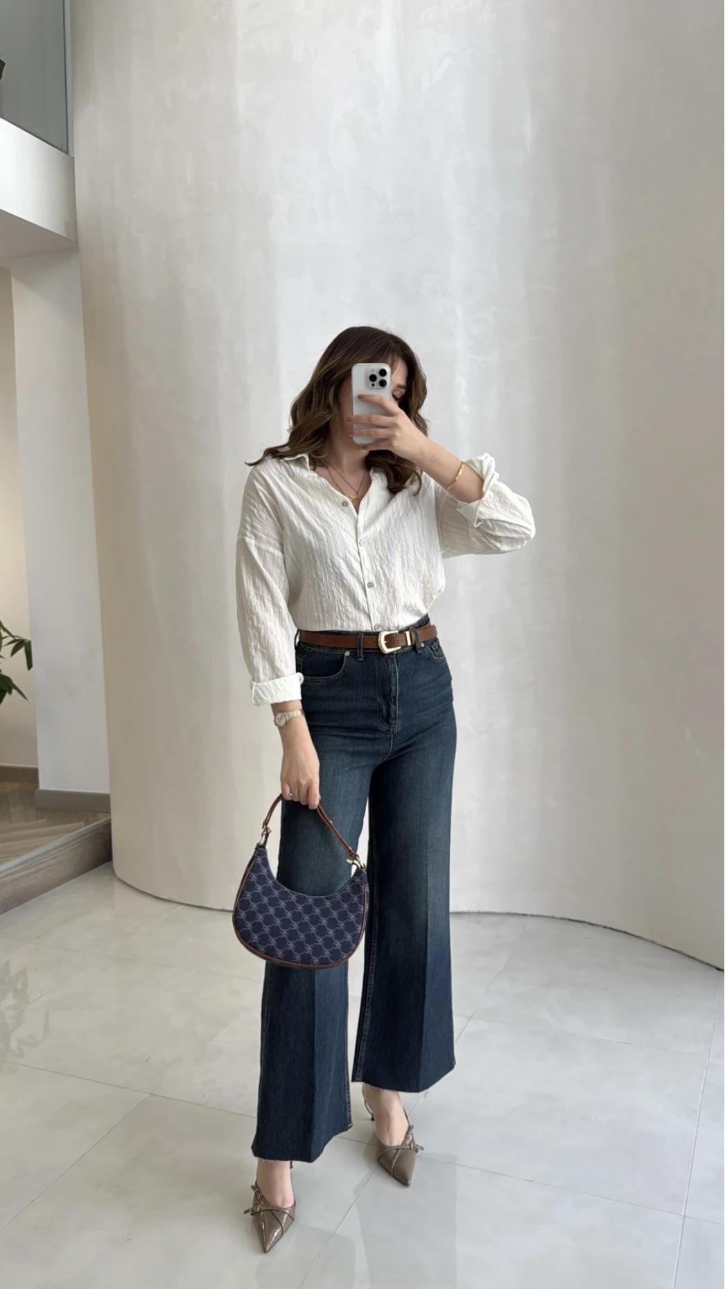 Ultra Yüksek Bel Kemerli Likralı Denim Jean Pantolon - Old - Kod: 1817