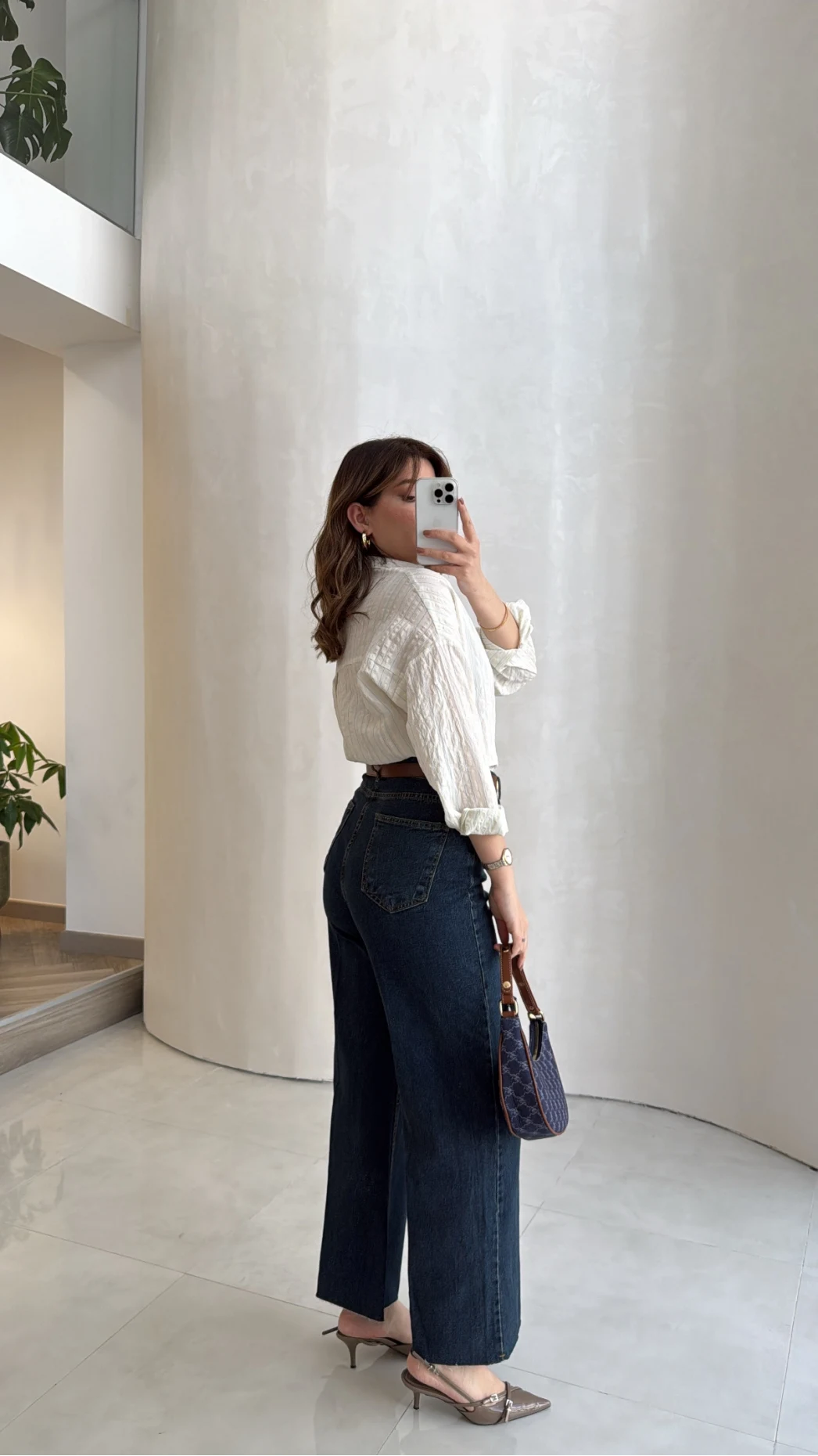 Ultra Yüksek Bel Kemerli Likralı Denim Jean Pantolon - Old - Kod: 1817