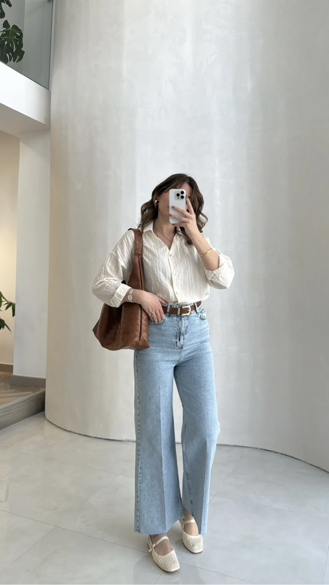 Ultra Yüksek Bel Kemerli Likralı Denim Jean Pantolon - Buz Mavisi - Kod: 1818