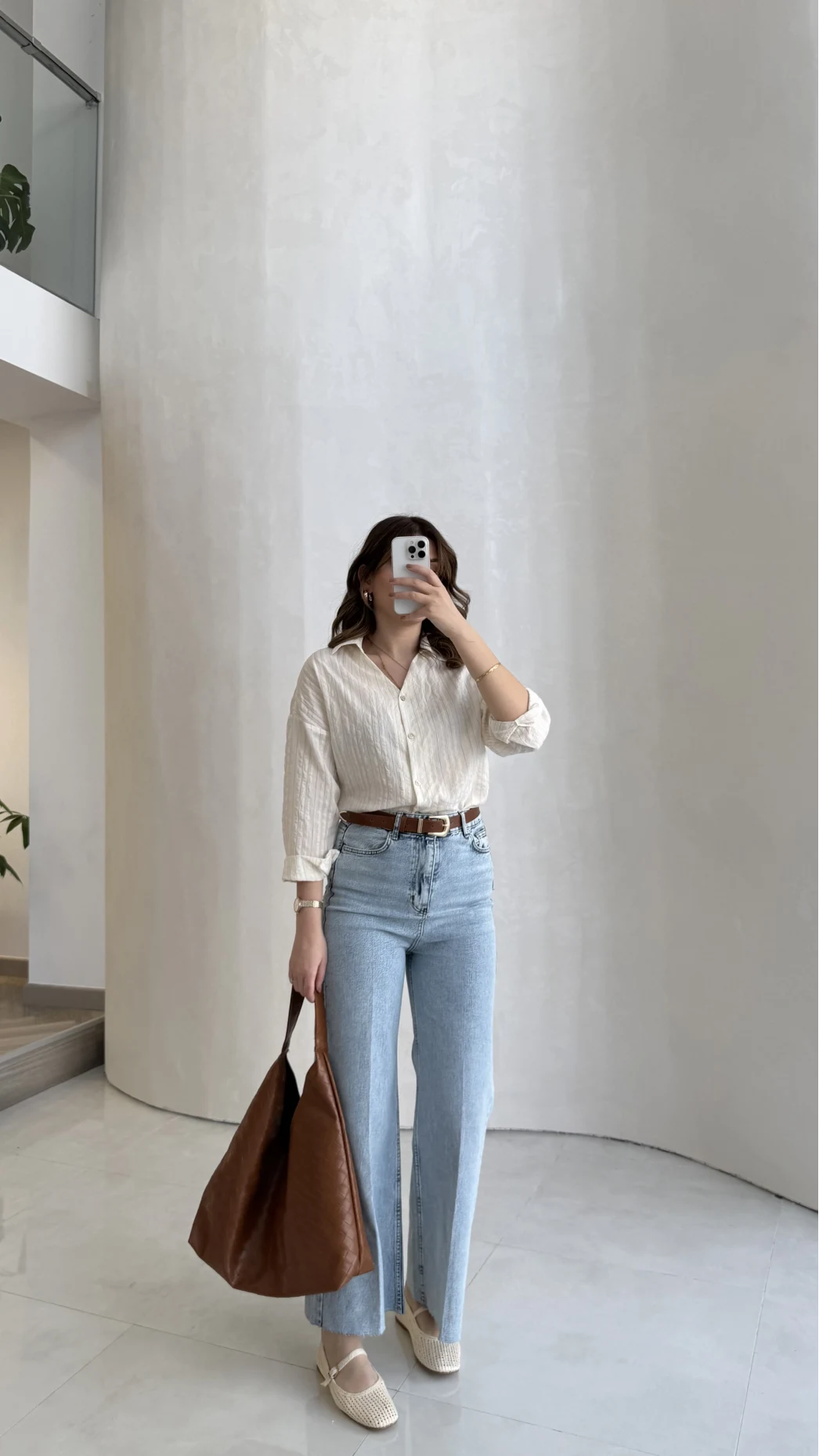 Ultra Yüksek Bel Kemerli Likralı Denim Jean Pantolon - Buz Mavisi - Kod: 1818