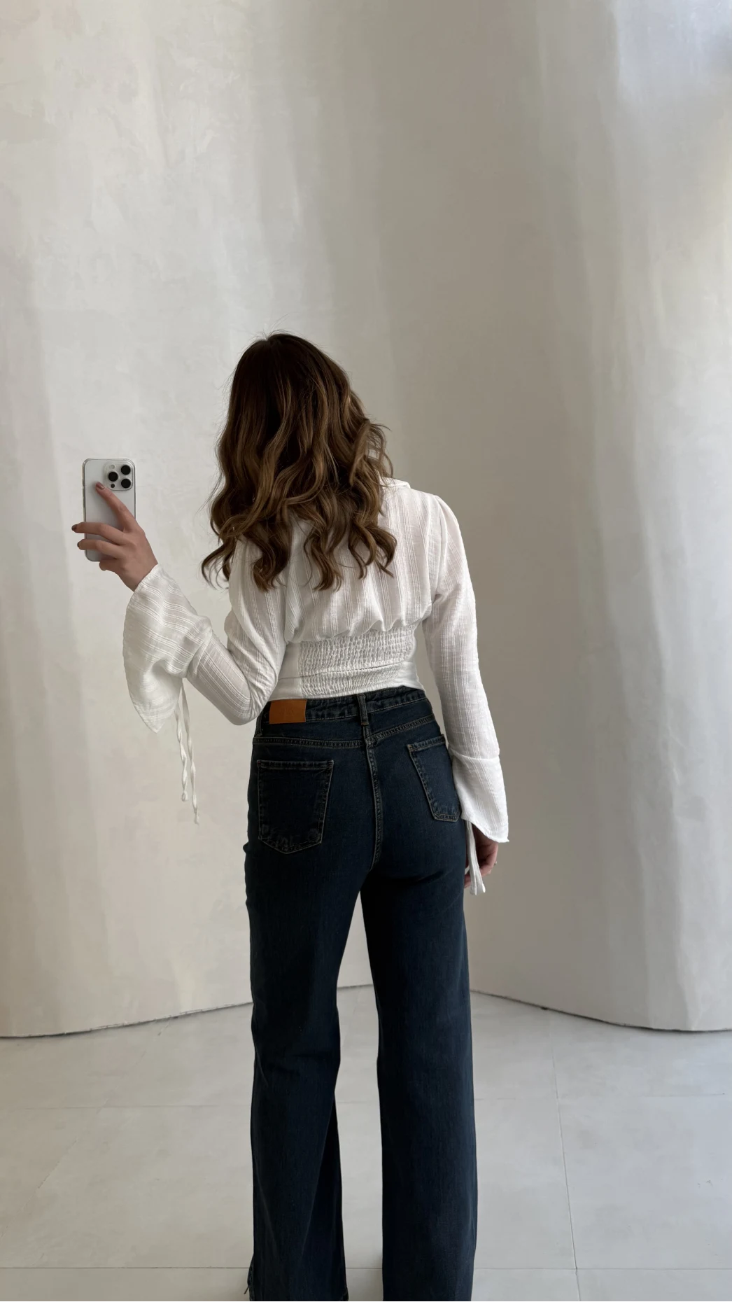 Lesi Yüksek Bel Straight Jean Pantolon - Old - Kod: 77302