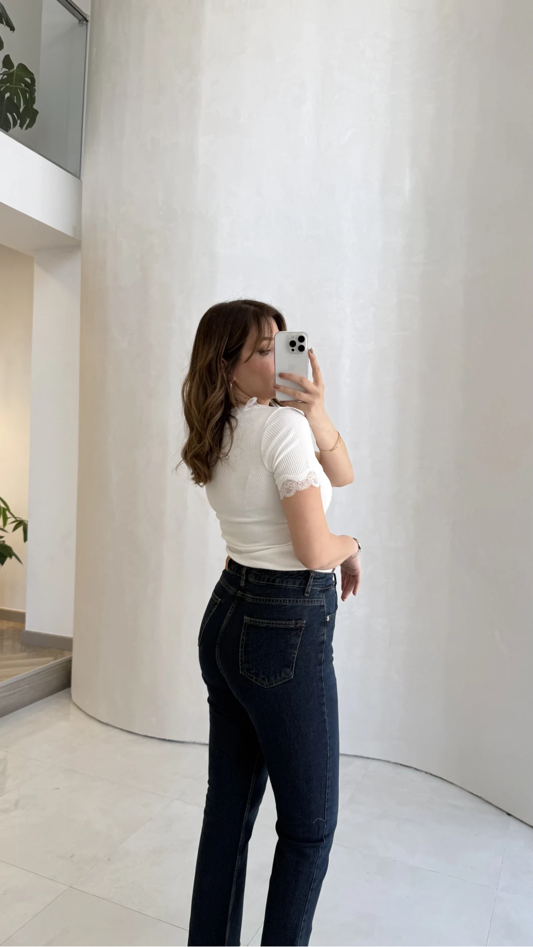 Fitilli Dantel Detay Bluz - Ekru - Kod: 1080