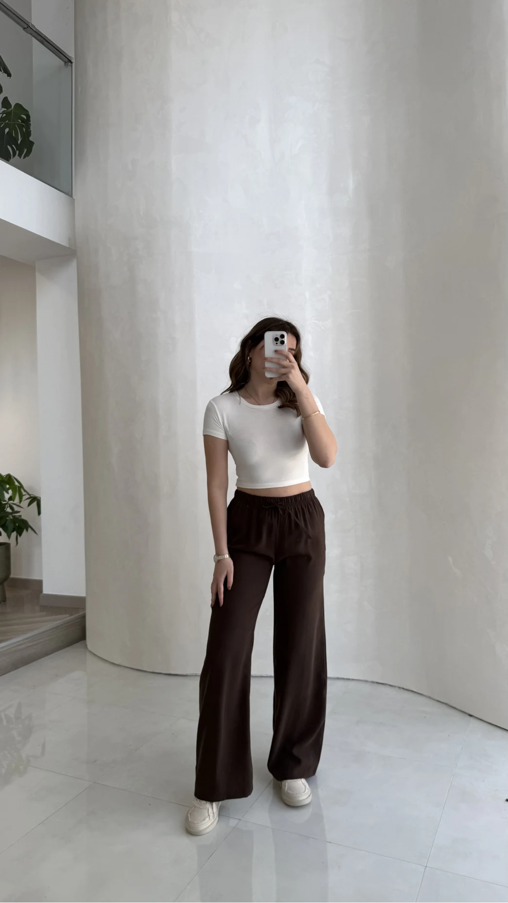 Lorenzo Beli Lastikli Modal Pantolon - Kahverengi - Kod: 4044