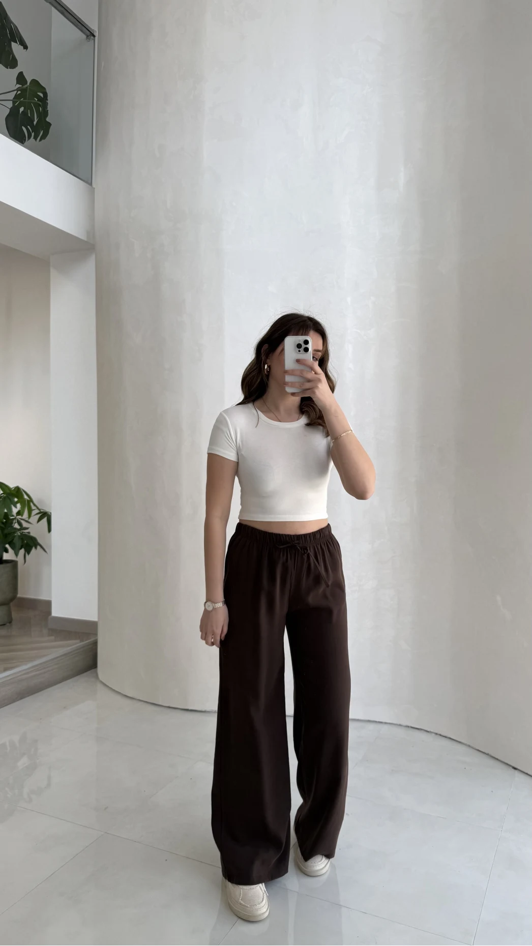 Lorenzo Beli Lastikli Modal Pantolon - Kahverengi - Kod: 4044