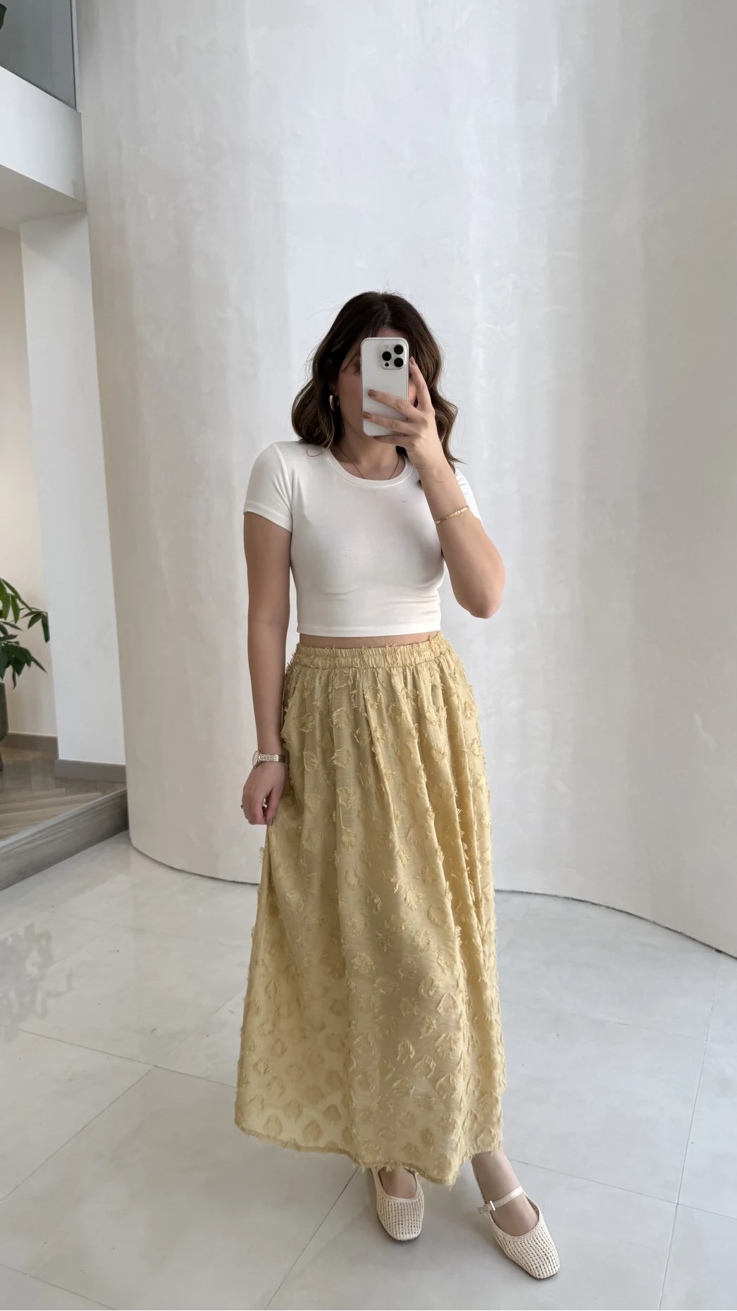 Püsküllü Beli Lastikli Etek - Yeşil - Kod: 5062