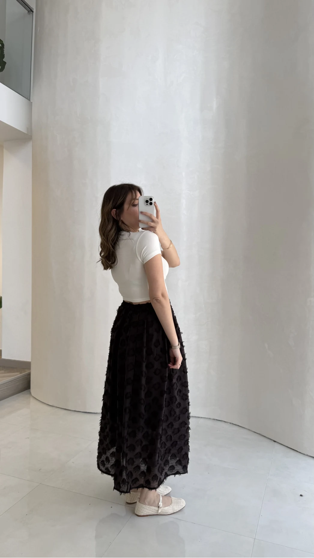 Püsküllü Beli Lastikli Etek - Acı Kahve - Kod: 5062