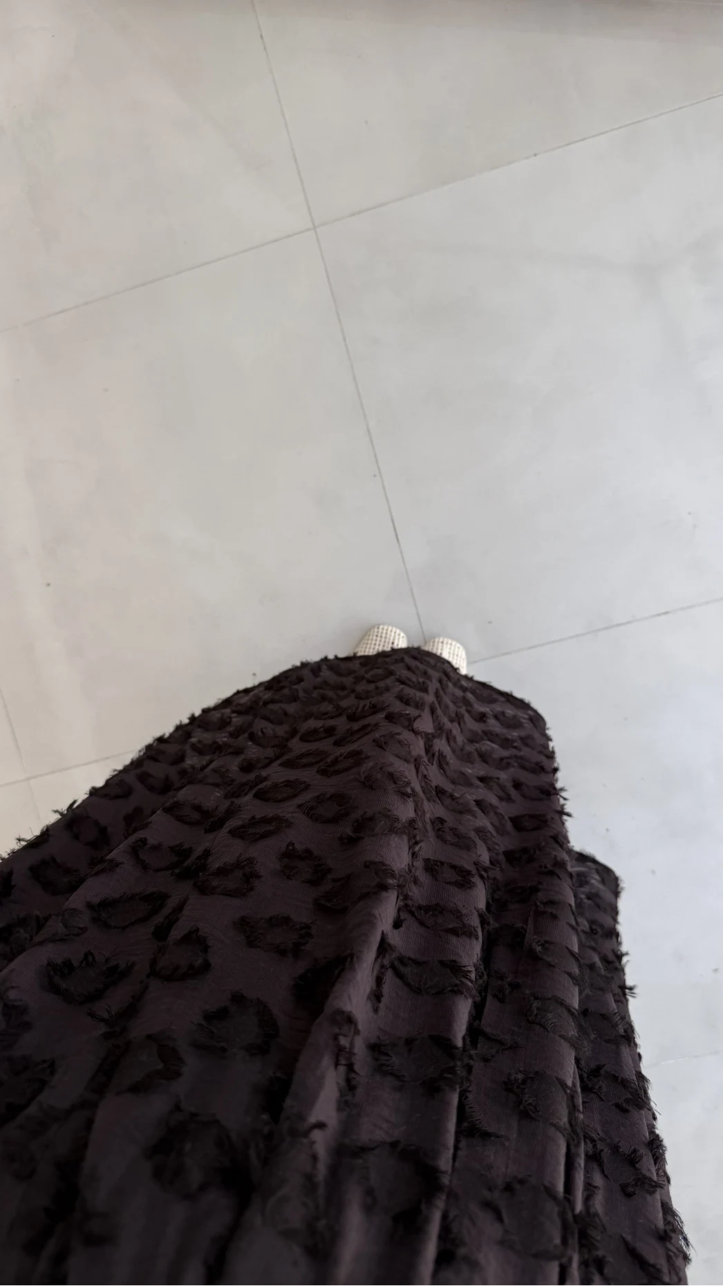 Püsküllü Beli Lastikli Etek - Acı Kahve - Kod: 5062