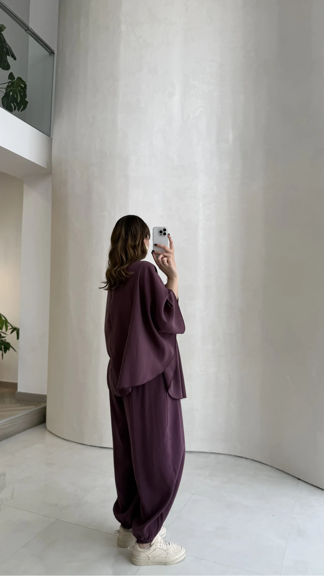 Sobremesa Pelerin Bluz- Pantolon Takım - Mürdüm - Kod: 51337