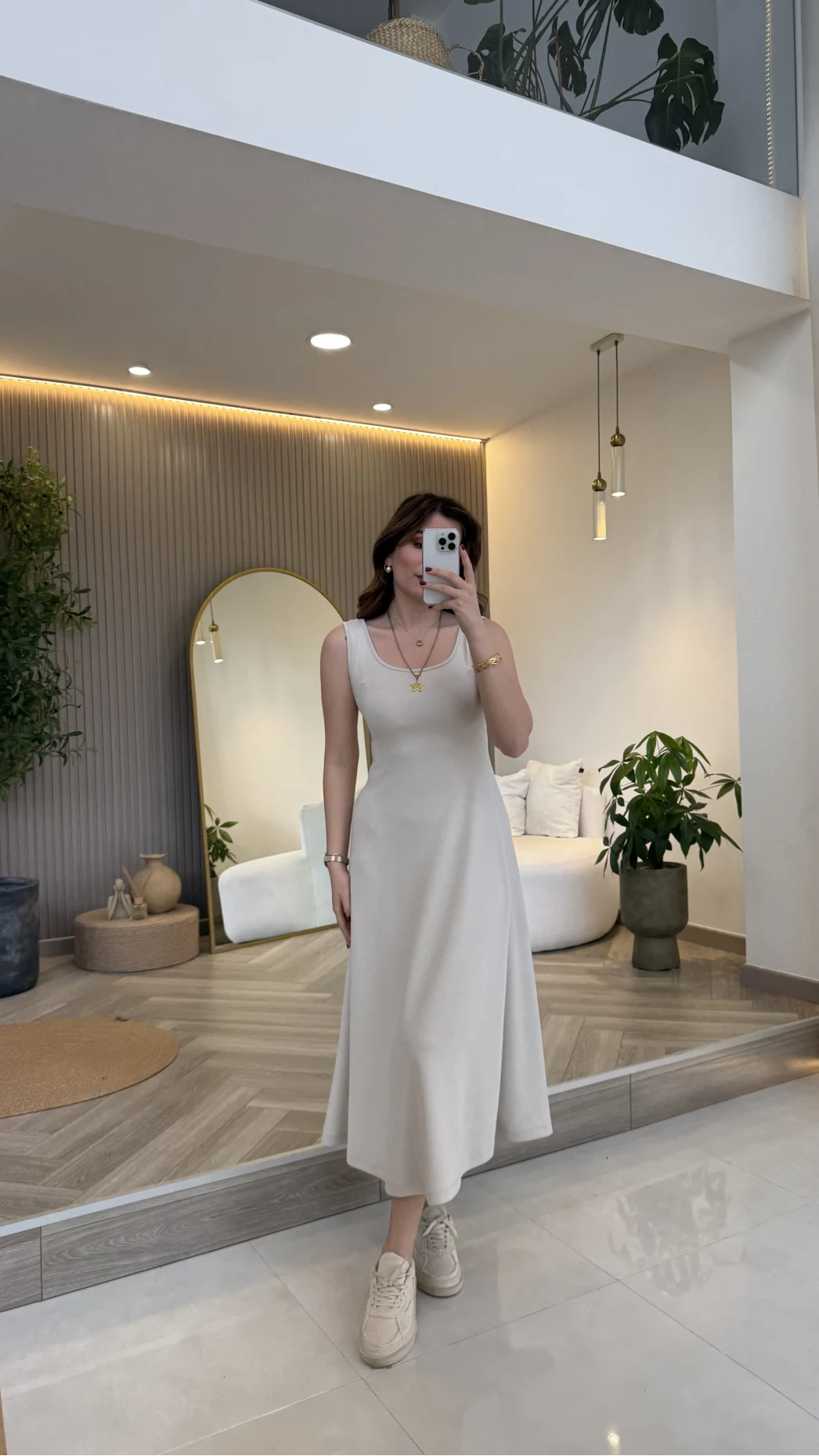 Bluzlu İkili Takım Elbise - Taş - Kod: 4064
