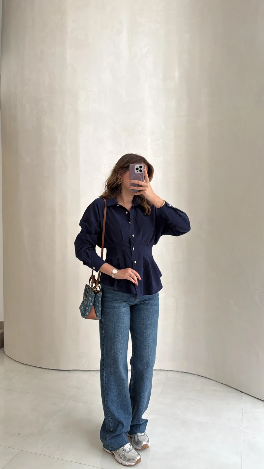 Bellamo Straight Lacivert Tonları Jean Pantolon - Kod: 1849