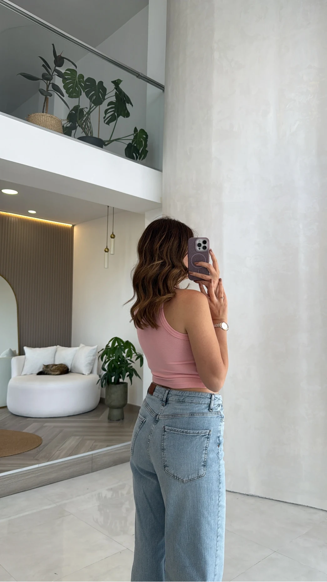 Halter Yaka Göğüs Pedli Crop Body - Pembe - Kod: 5044