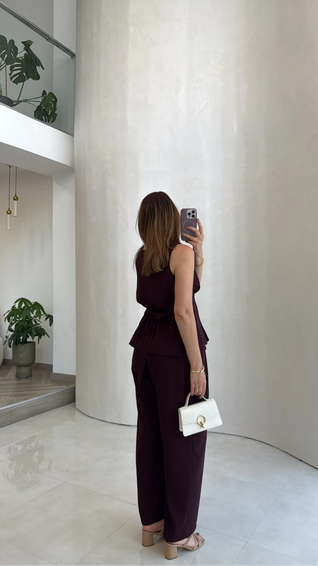 Linda Yelek Pantolon Takım - Bordo - Kod: 8128