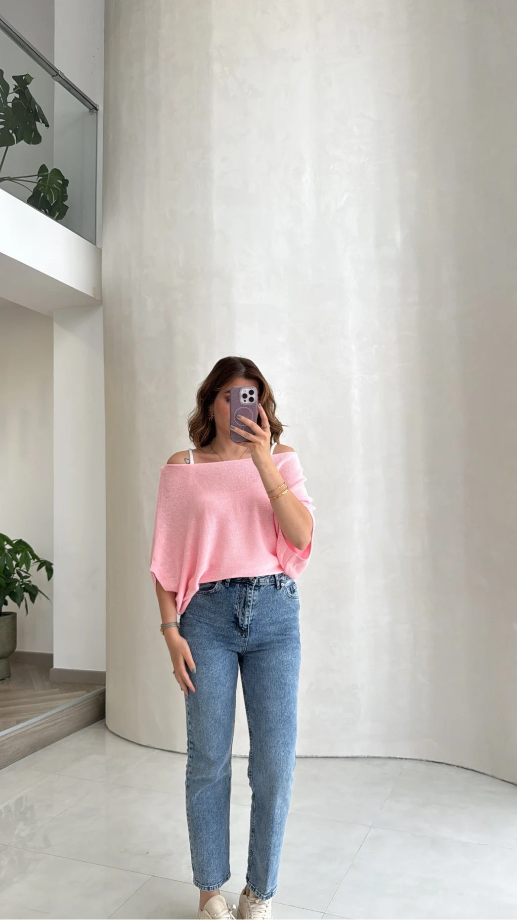 Bestie İçi Askılı Triko - Pembe
