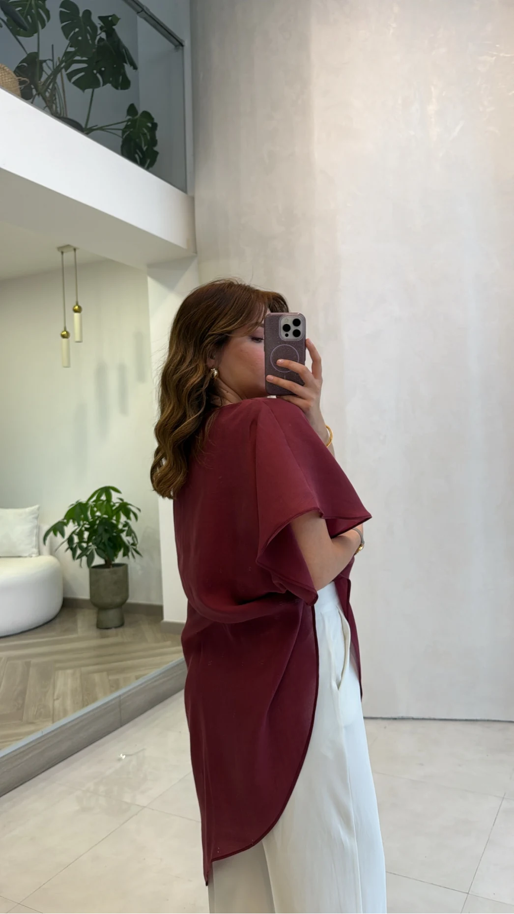 Pelerin Gömlek - Bordo - Kod: 3272