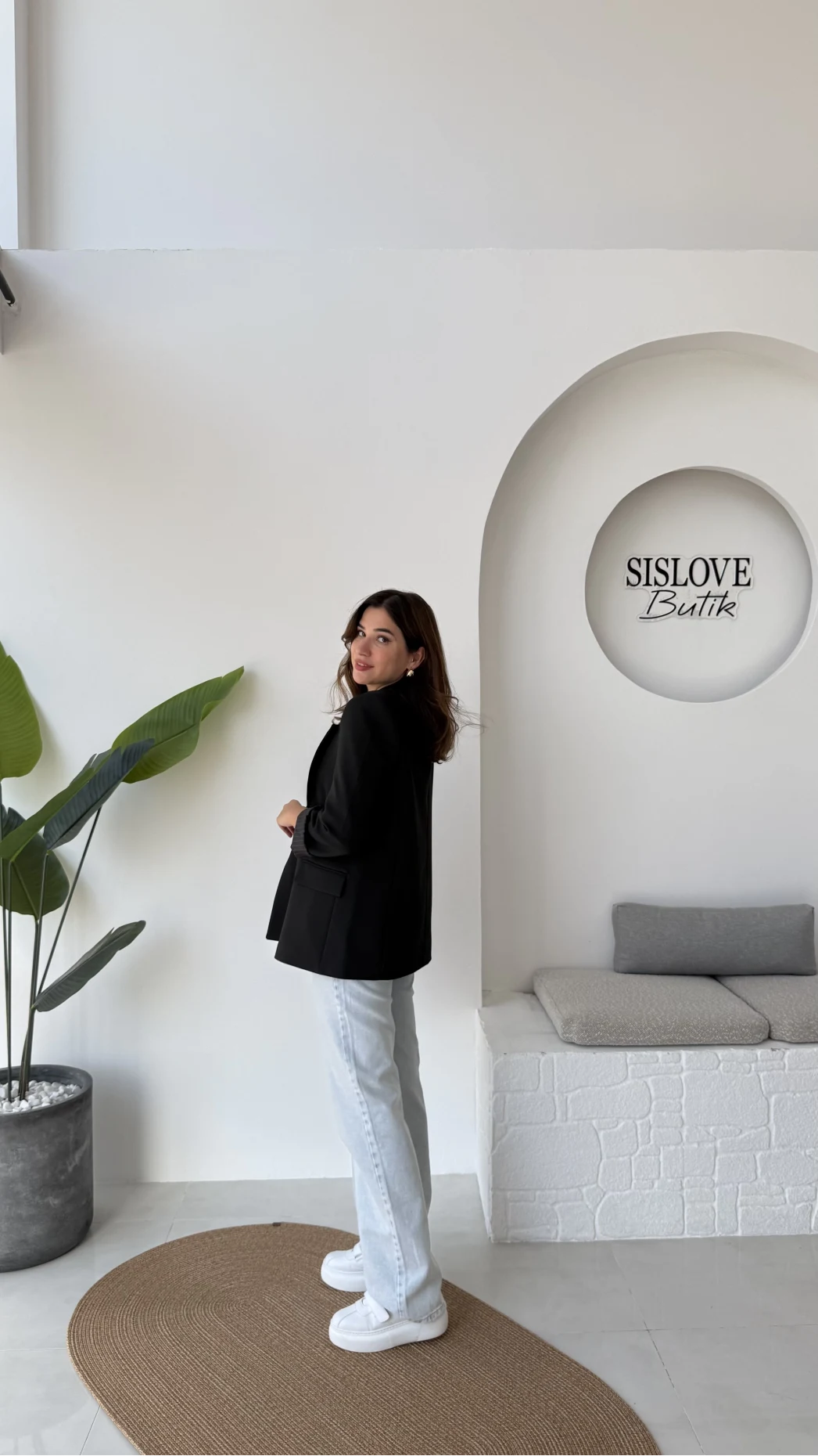 Addison Çizgi Detay Blazer Ceket - Siyah - Kod: 7560