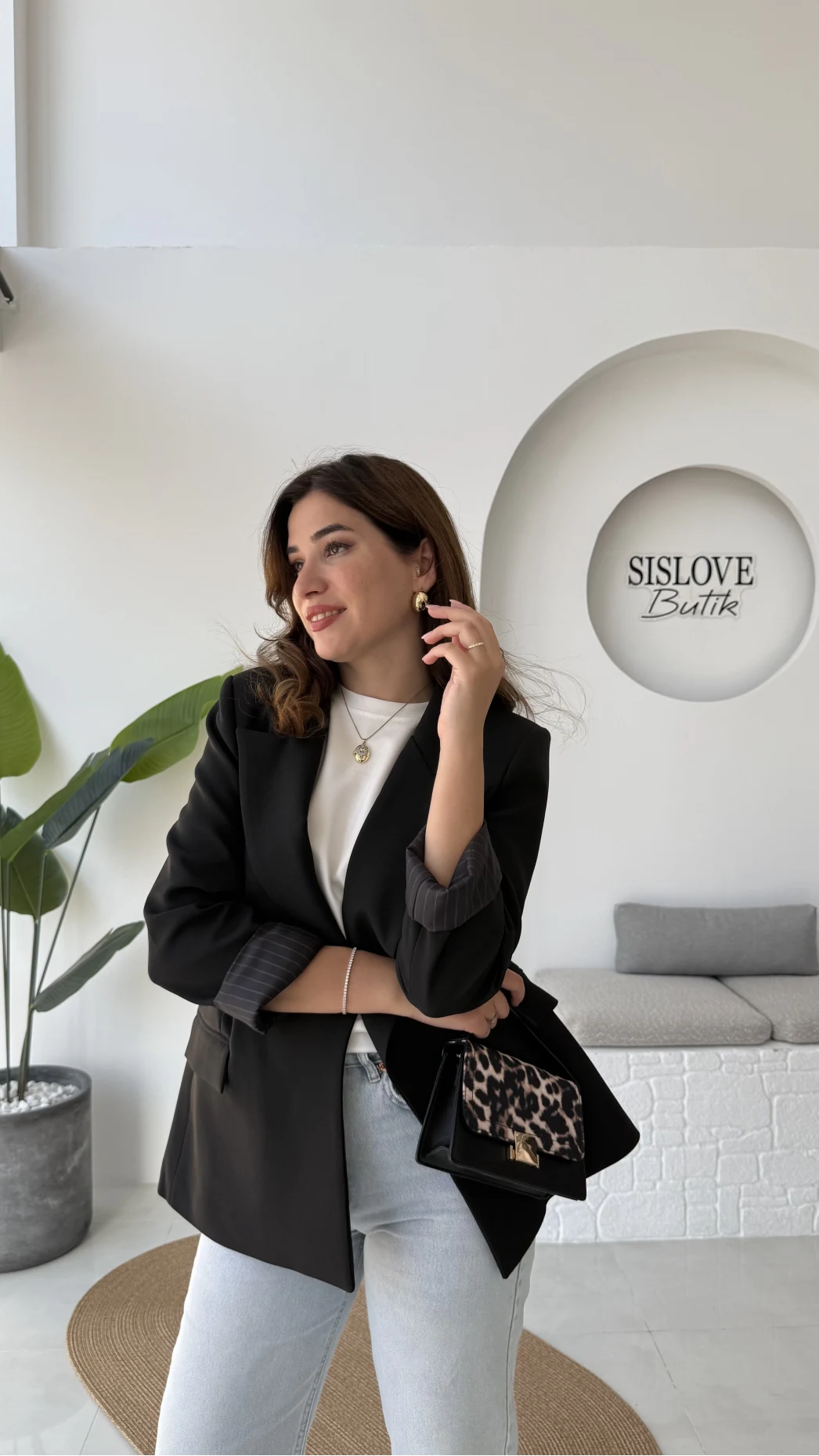 Addison Çizgi Detay Blazer Ceket - Siyah - Kod: 7560
