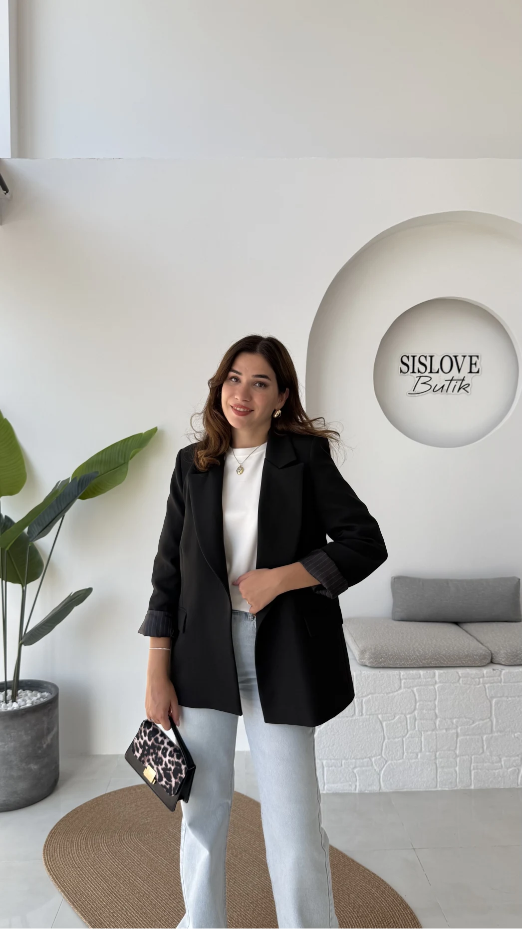 Addison Çizgi Detay Blazer Ceket - Siyah - Kod: 7560