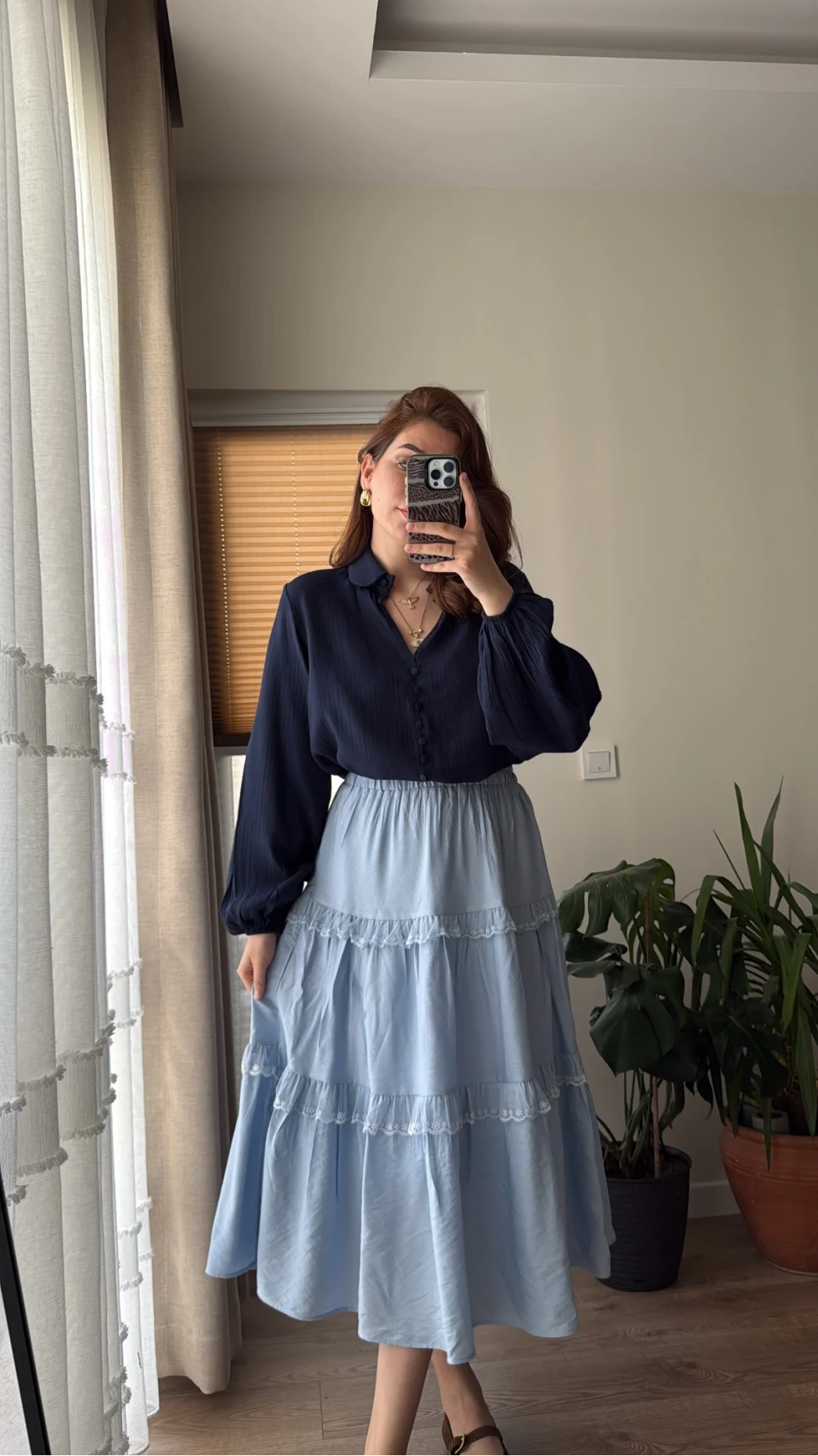 After Dantel Etek - Bebe Mavisi - 5012