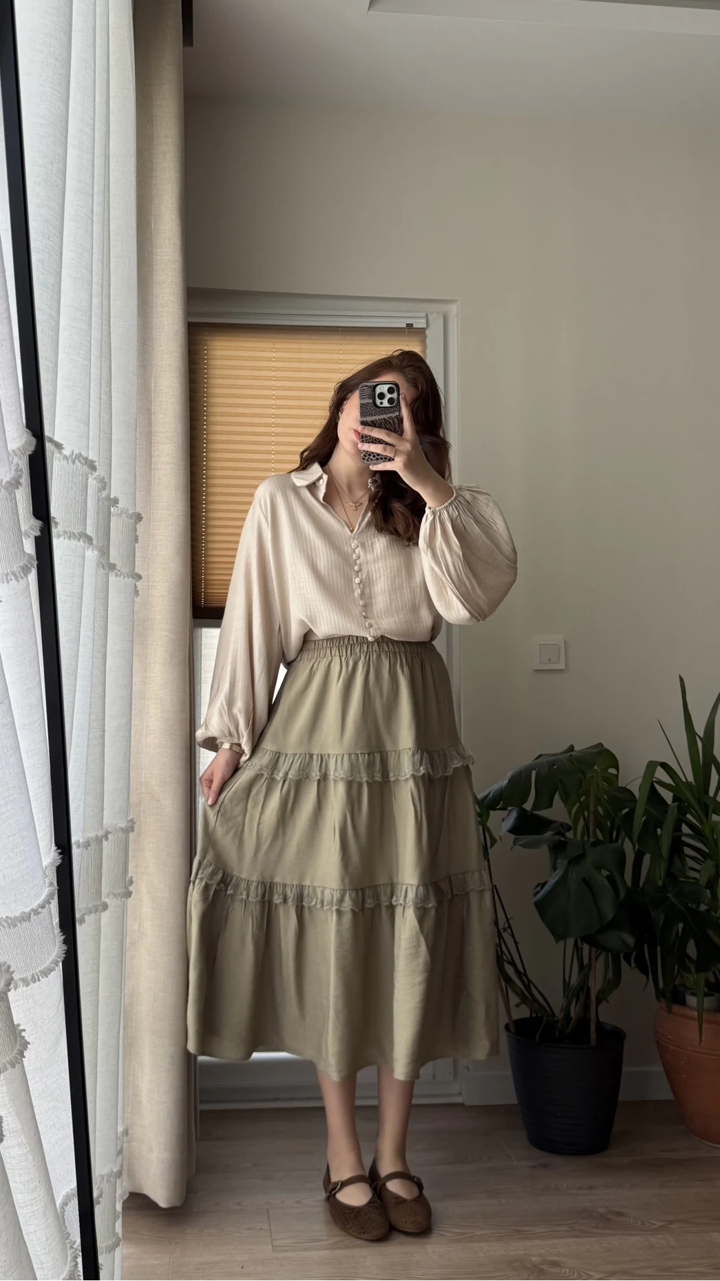 After Dantel Etek - Haki - 5012