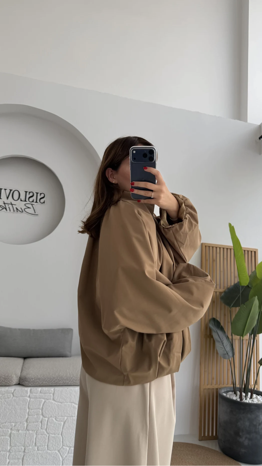 Amsterdam Bomber Ceket - Camel - Kod: 508246