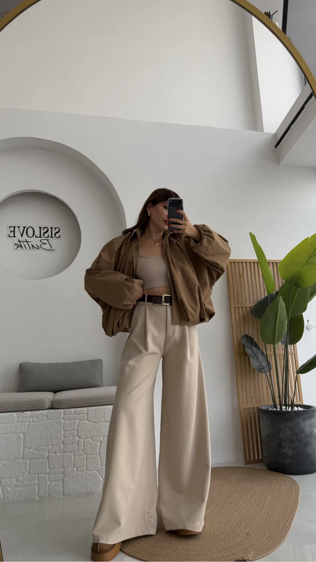 Amsterdam Bomber Ceket - Camel - Kod: 508246