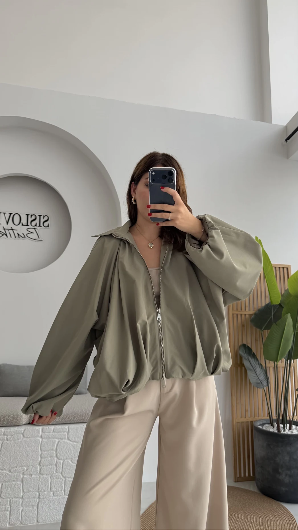 Amsterdam Bomber Ceket - Haki - Kod: 508246