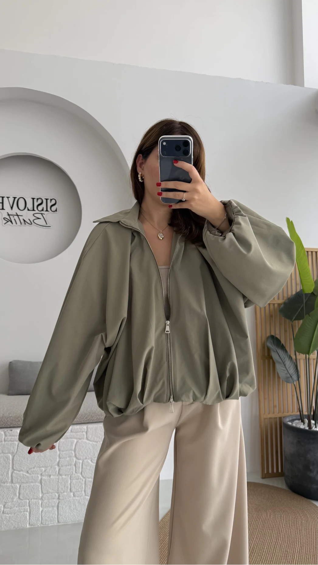 Amsterdam Bomber Ceket - Haki - Kod: 508246