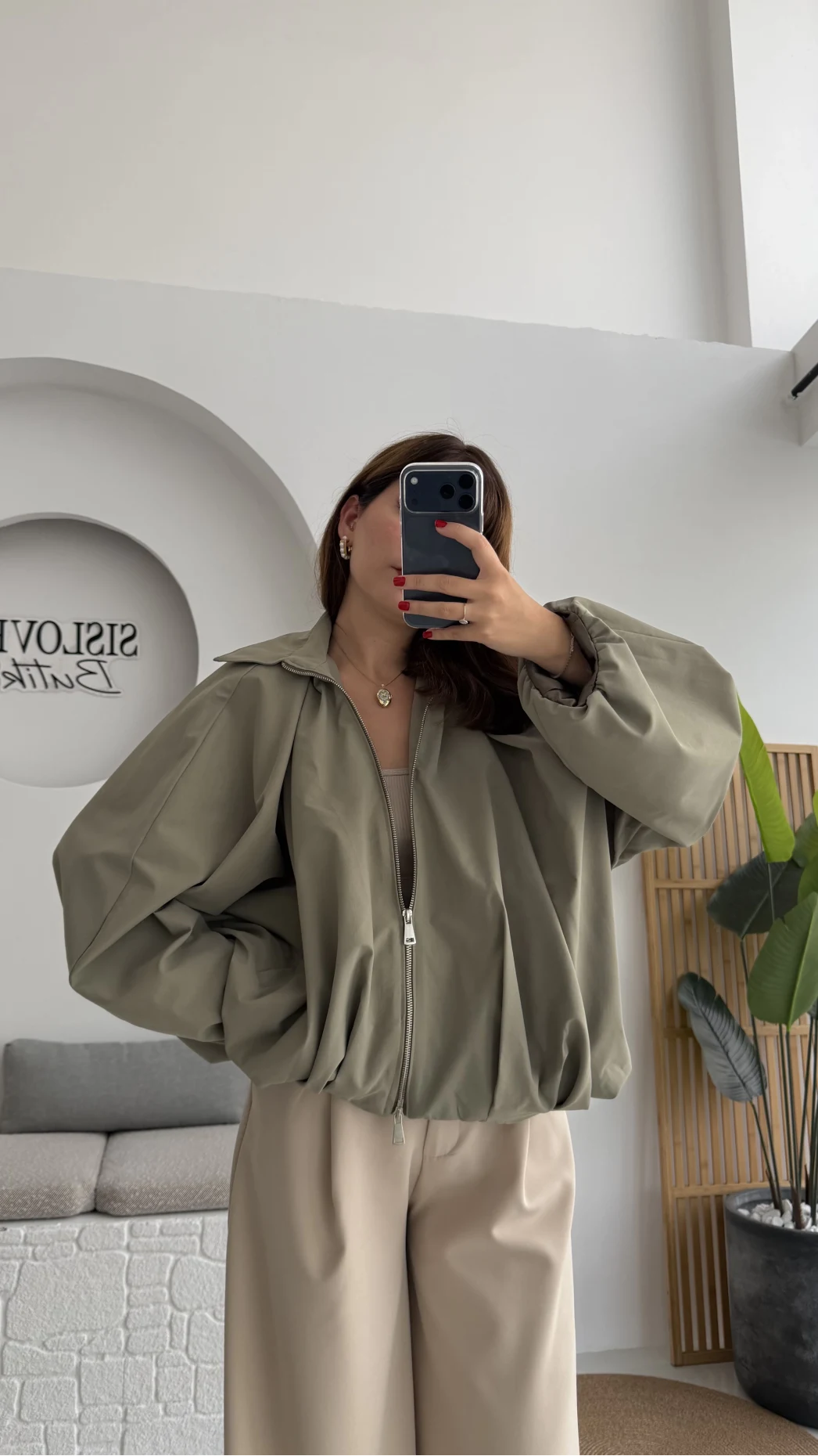 Amsterdam Bomber Ceket - Haki - Kod: 508246